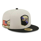 Baltimore Ravens 2023 NFL Salute to Service New Era 59FIFTY Fitted Cap - Taass Online
