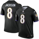 Lamar Jackson #8 Baltimore Ravens Nike Legend NFL Jersey Black - Taass discount