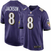 Lamar Jackson #8 Baltimore Ravens Nike Game Football NFL Jersey Purple - Taass sale