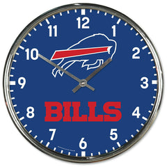 Buffalo Bills Chrome NFL Team Design Wall Clock - Taass Online