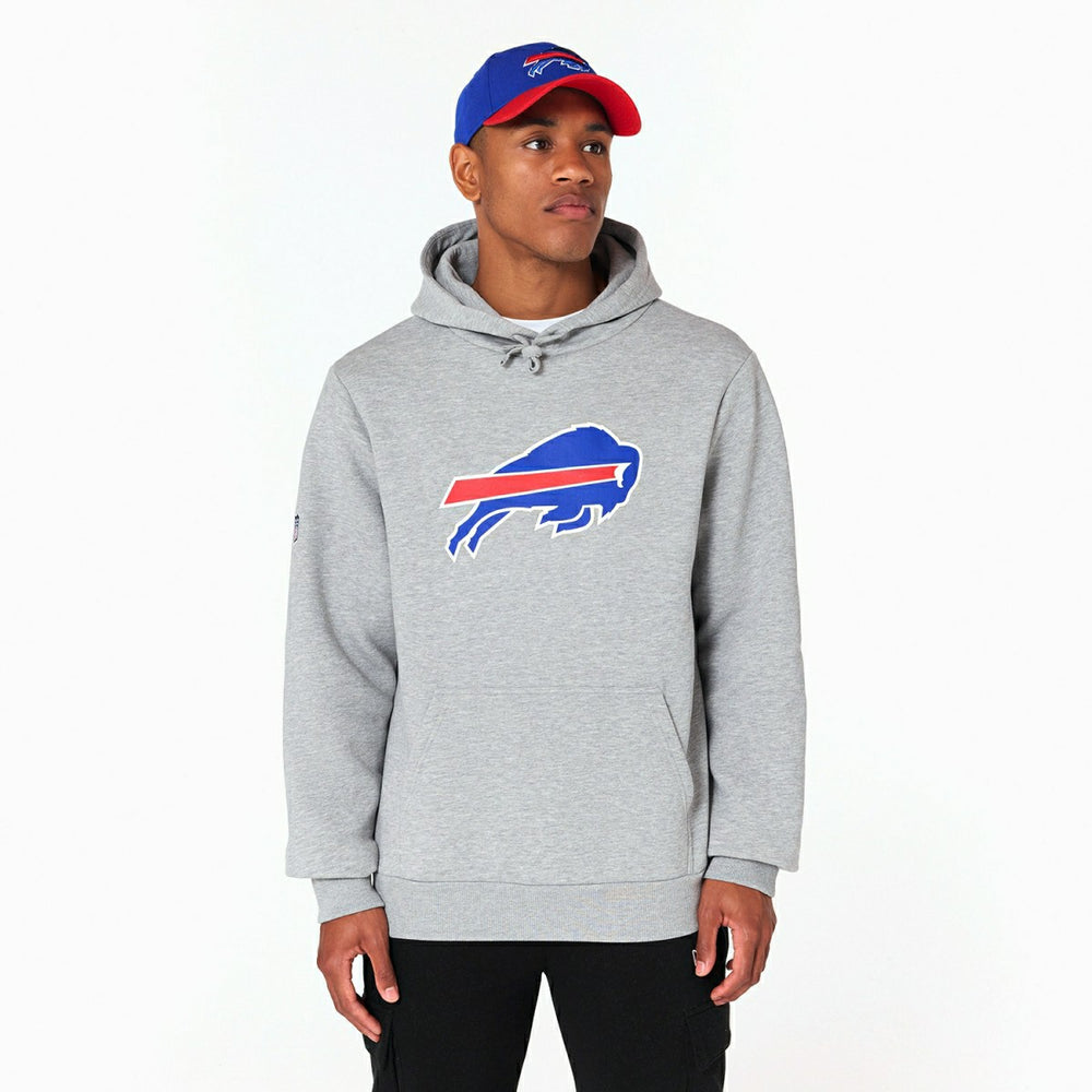 Buffalo Bills Logo Hoodie NFL Sweatshirt Grey - Taass outlet