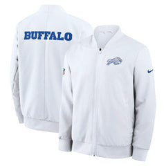 Buffalo Bills 2025 Rivalries Sideline Bomber Jacke White - Taass sale