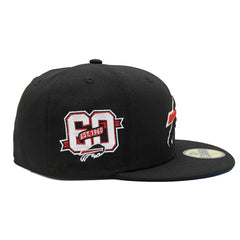Buffalo Bills 60th Anniversary New Era 59FIFTY Fitted NFL Cap Black - Taass sale