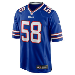 Matt Milano #58 Buffalo Bills Nike Game NFL Jersey Blue - Taass US