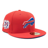 Buffalo Bills 60th Anniversary New Era 59FIFTY Fitted NFL Cap Red - Taass Online