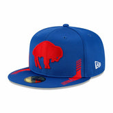 Buffalo Bills Throwback 2021 NFL Sideline New Era 59FIFTY Fitted Cap Home - Taass Online