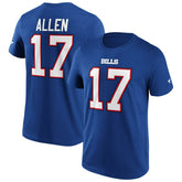 Josh Allen #17 Buffalo Bills Fanatics Player NFL T-Shirt Blue - Taass discount