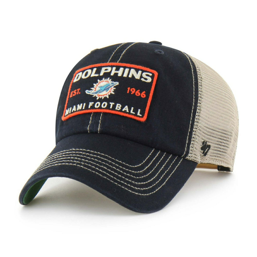 Miami Dolphins Vintage Wabash '47 Clean Up Trucker NFL Cap Black - Taass sale