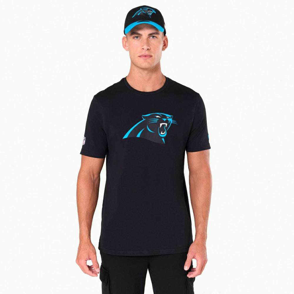 Carolina Panthers Team Logo New Era NFL T-Shirt Black - Taass discount