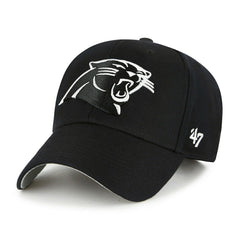 Carolina Panthers Black & White '47 MVP Adjustable NFL Cap Black - Taass on sale