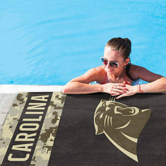 Carolina Panthers Camo Spectra NFL Beach Towel - Taass on sale