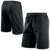 Carolina Panthers Primary Logo NFL Sweat Shorts Black - Taass for sale