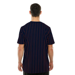 Chicago Bears Retro Stripe NFL T-Shirt Navy - Taass for sale