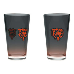 Chicago Bears Team Color NFL Pint Glass Set (2-Piece) - Taass Online