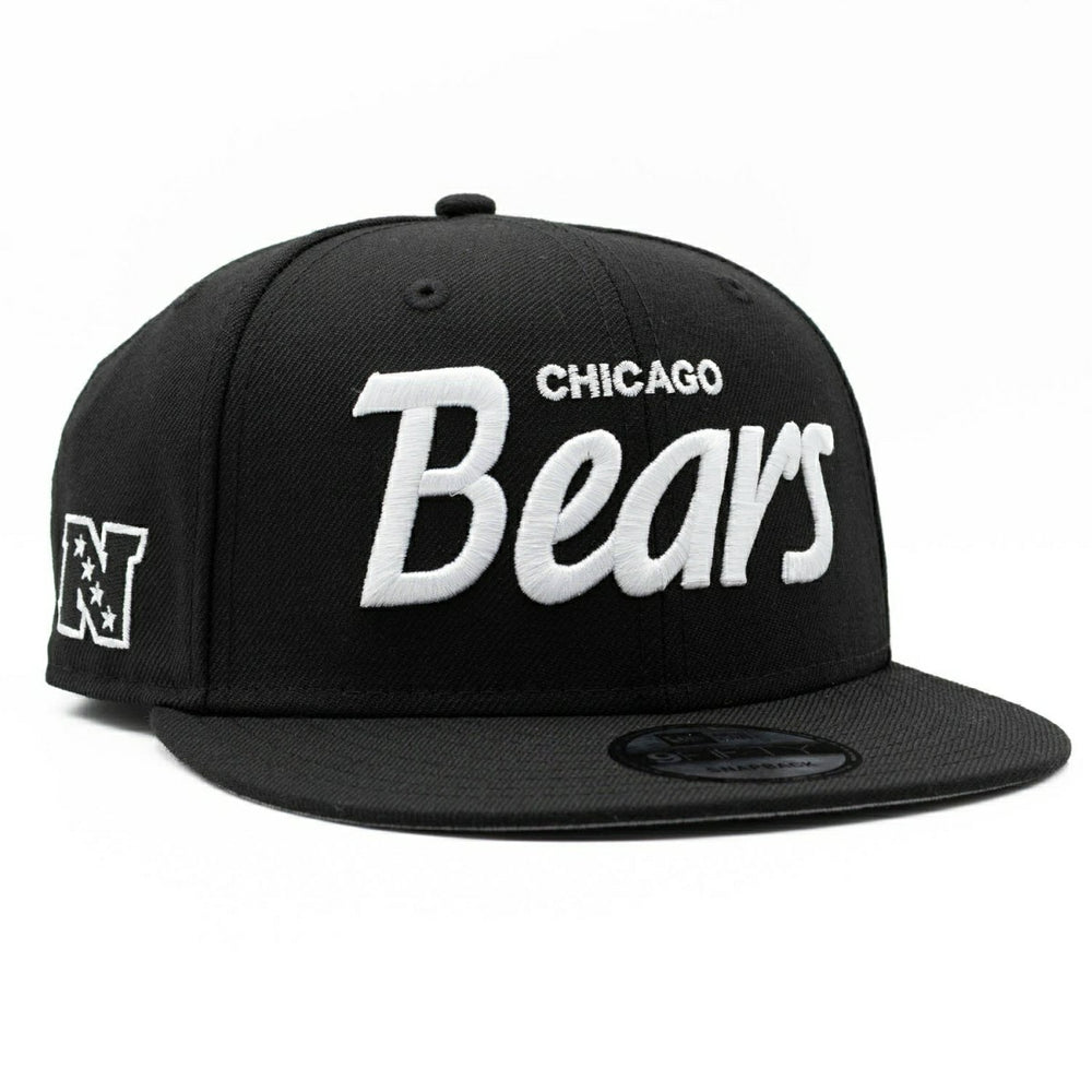 Chicago Bears Script New Era 9FIFTY NFL Snapback Cap Black - Taass outlet