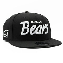 Chicago Bears Script New Era 9FIFTY NFL Snapback Cap Black - Taass outlet