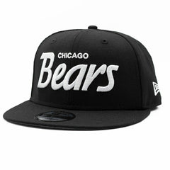 Chicago Bears Script New Era 9FIFTY NFL Snapback Cap Black - Taass outlet