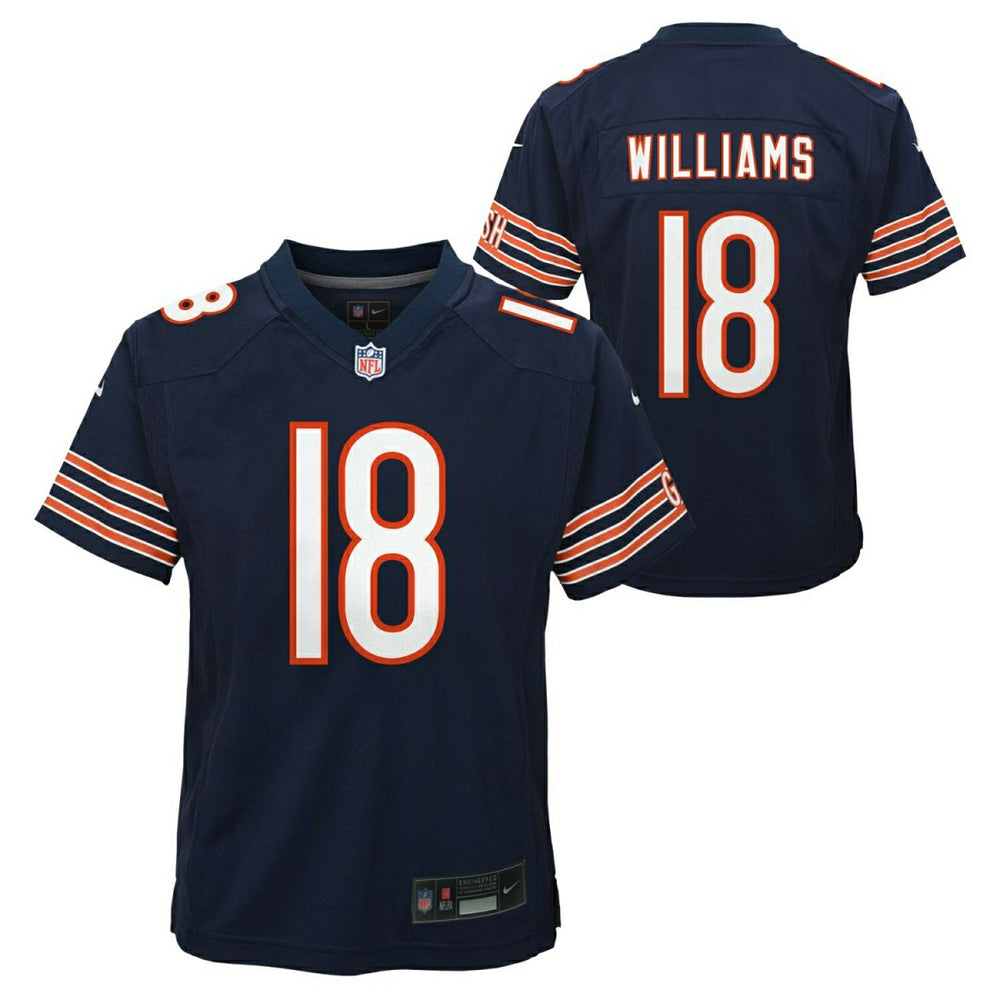 Caleb Williams #18 Chicago Bears Game NFL Jersey Navy (YOUTH) - Taass US