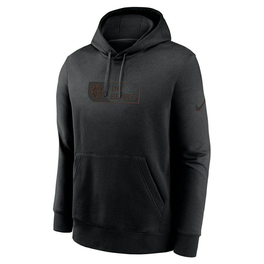 Chicago Bears Black Edge Nike Club Hoodie - Taass sale