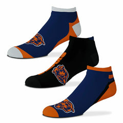 Chicago Bears No Show NFL Socks 3-Pack - Taass for sale