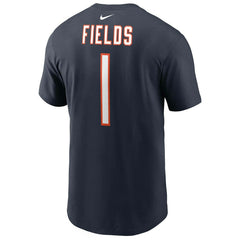 Justin Fields #1 Chicago Bears Nike Player NFL T-Shirt Navy - Taass for sale