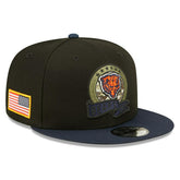 Chicago Bears 2022 NFL On-Field Salute to Service New Era 9FIFTY Snapback Cap - Taass on sale