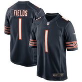 Justin Fields #1 Chicago Bears Nike Game NFL Football Jersey Navy - Taass for sale