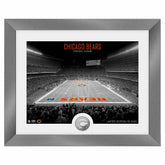 Chicago Bears Art Deco Stadium Silver Coin Framed NFL Photo - Taass outlet