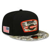Chicago Bears 2021 NFL On-Field Salute to Service New Era 59FIFTY Fitted Cap - Taass sale