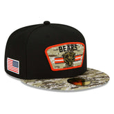 Chicago Bears 2021 NFL On-Field Salute to Service New Era 59FIFTY Fitted Cap - Taass for sale