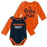 Chicago Bears Born to Play NFL Baby Bodysuit Set (2-Piece) - Taass discount