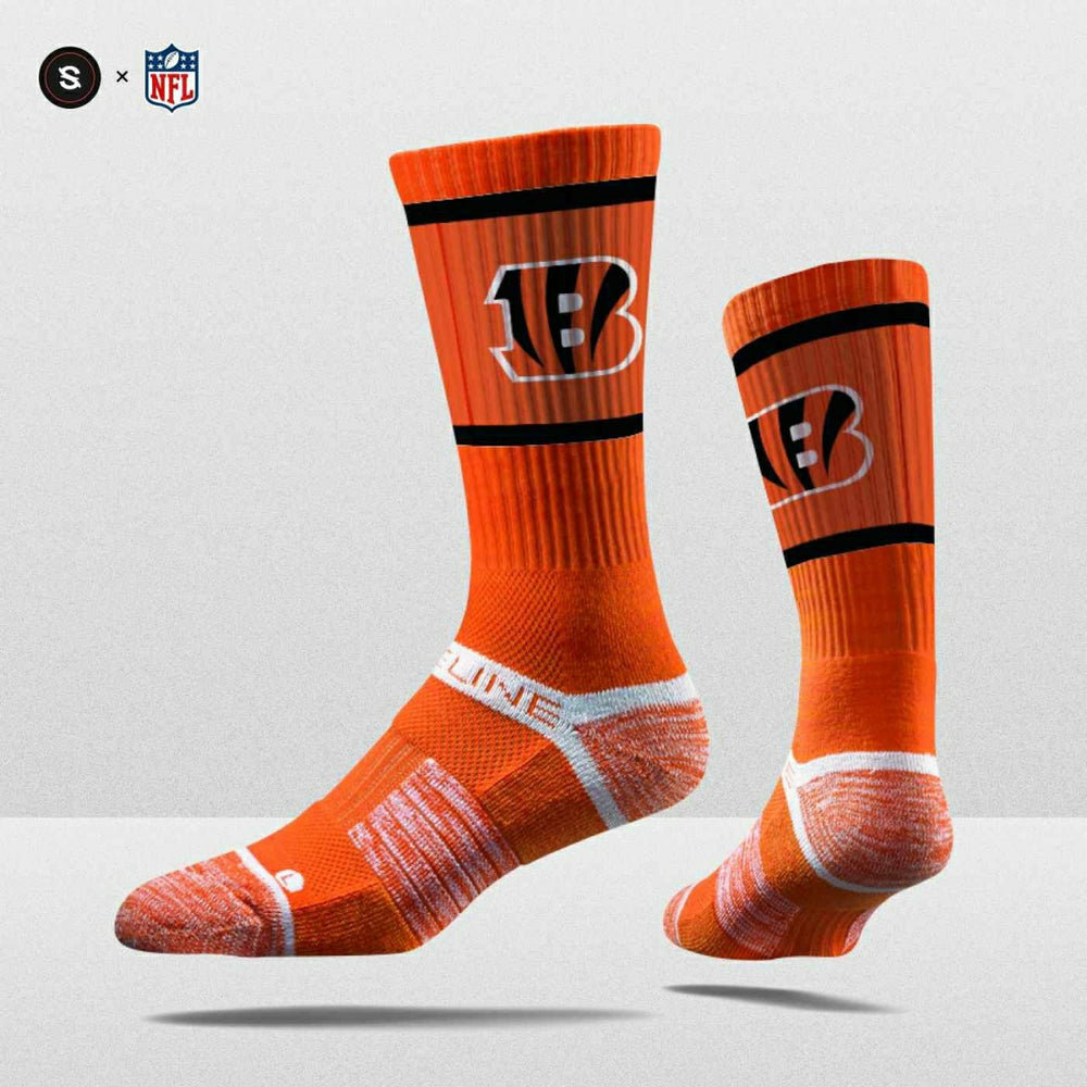Cincinnati Bengals Strideline Premium NFL Crew Socks - Taass US