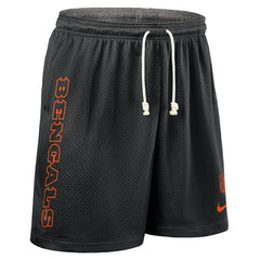 Cincinnati Bengals 2025 NFL Sideline Reversible Mesh Nike Dri-FIT Shorts Black - Taass Online