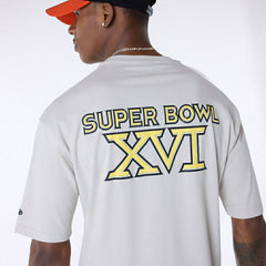 Cincinnati Bengals Super Bowl XVI Oversized NFL T-Shirt Cream - Taass on sale