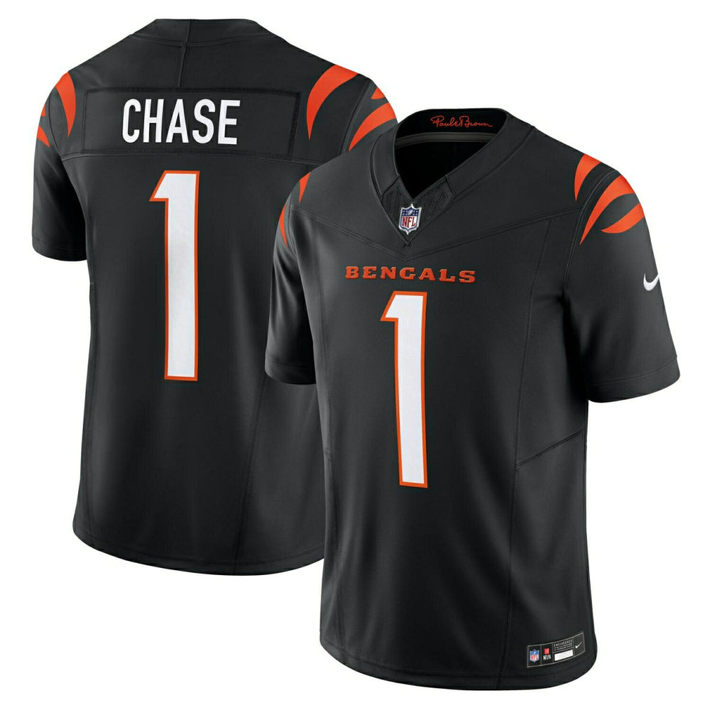 Ja’Marr Chase #1 Cincinnati Bengals Nike Vapor F.U.S.E. Limited NFL Jersey Black - Taass outlet