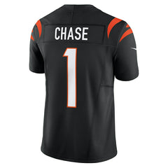 Ja’Marr Chase #1 Cincinnati Bengals Nike Vapor F.U.S.E. Limited NFL Jersey Black - Taass outlet