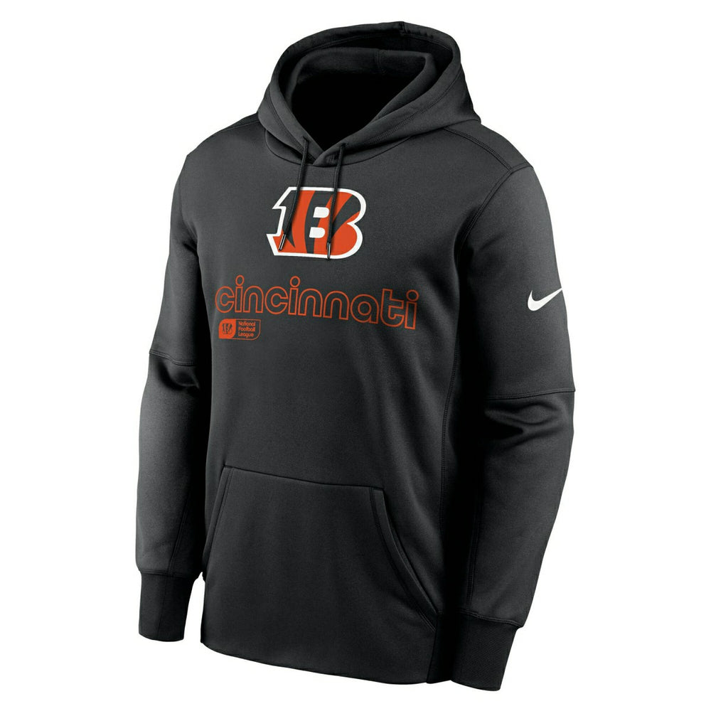 Cincinnati Bengals Peformance Nike Therma-FIT NFL Hoodie Black - Taass Online