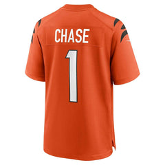 Ja'Marr Chase #1 Cincinnati Bengals Nike Game NFL Jersey Orange - Taass for sale