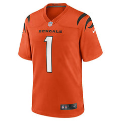 Ja'Marr Chase #1 Cincinnati Bengals Nike Game NFL Jersey Orange - Taass for sale