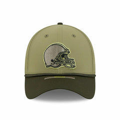 Cleveland Browns 2025 NFL Salute to Service 39THIRTY Flex Cap Olive - Taass US