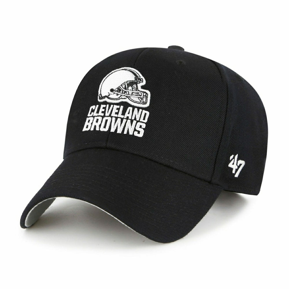 Cleveland Browns Black & White '47 MVP Adjustable NFL Cap Black - Taass for sale
