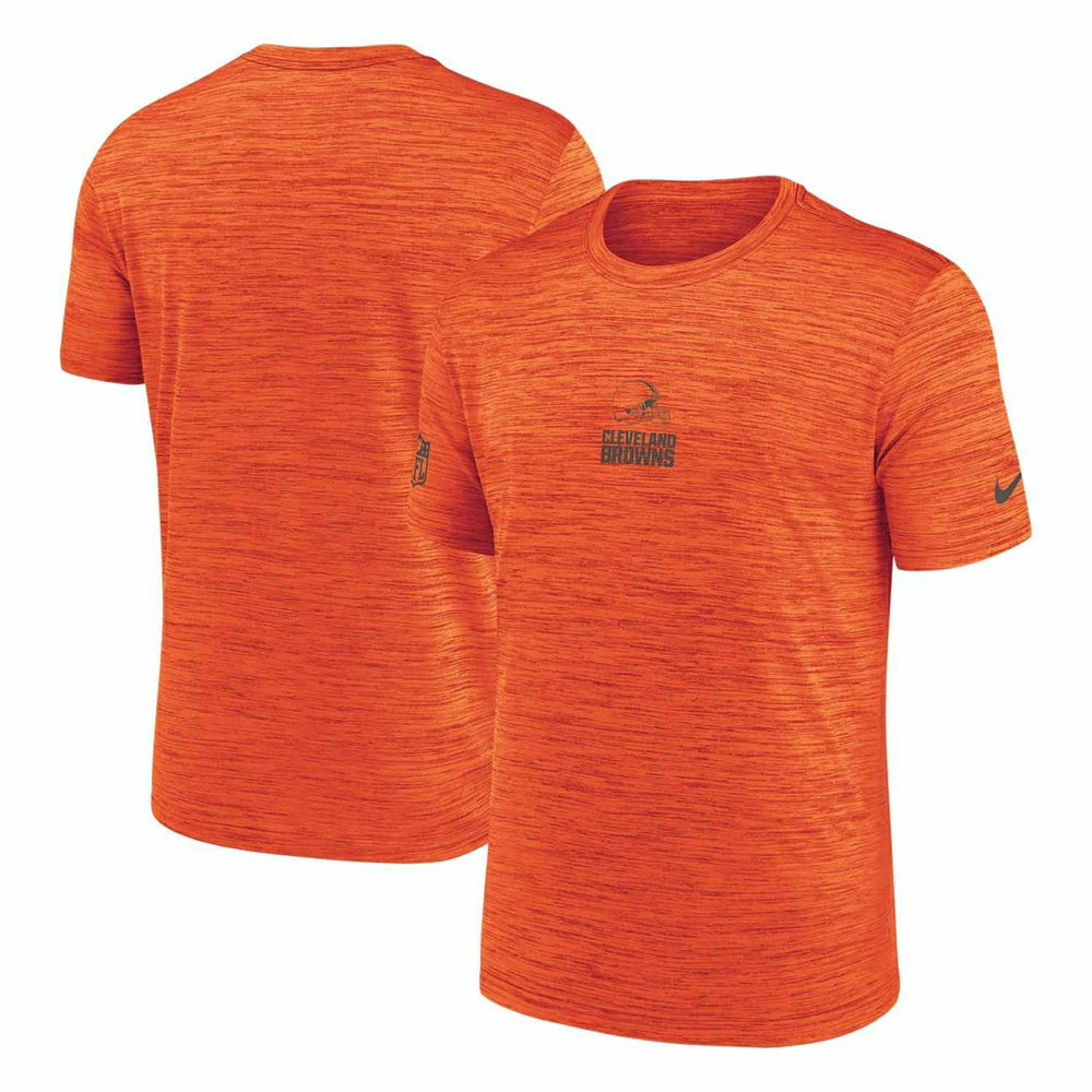Cleveland Browns 2025 NFL Sideline Nike Velocity Performance T-Shirt Orange - Taass Online