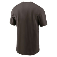 Cleveland Browns Nike Essential Logo NFL T-Shirt Brown - Taass outlet