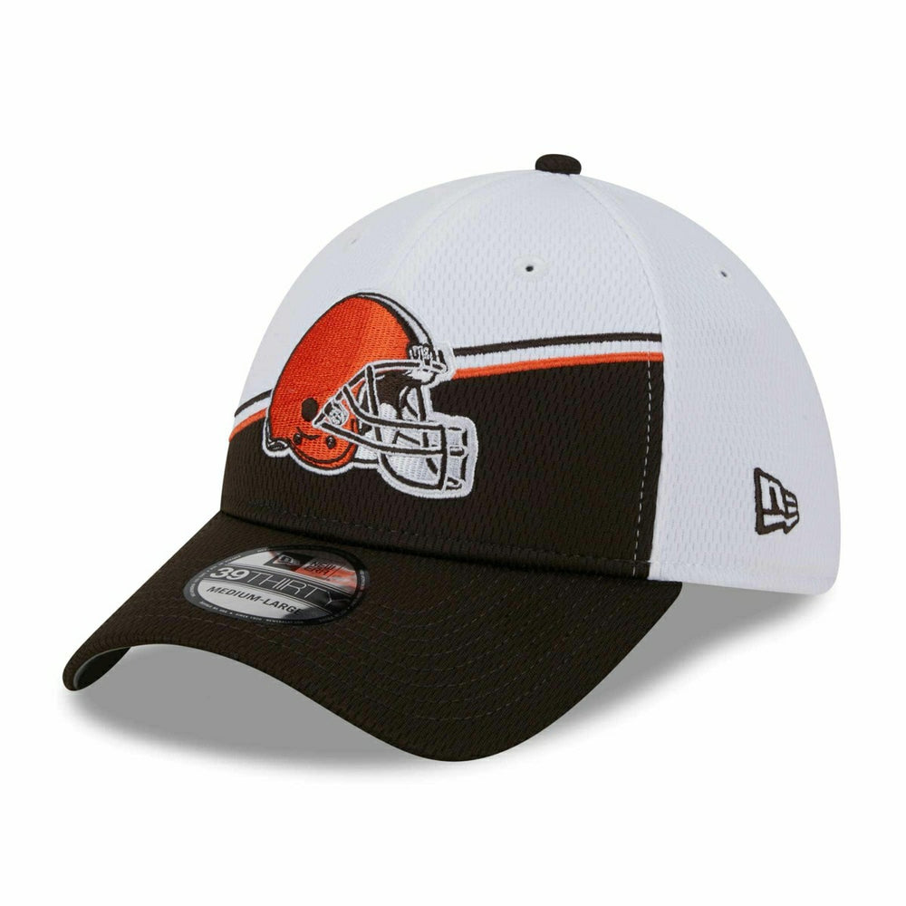 Cleveland Browns On Field 2023 NFL Sideline New Era 39THIRTY Flex Cap White - Taass for sale