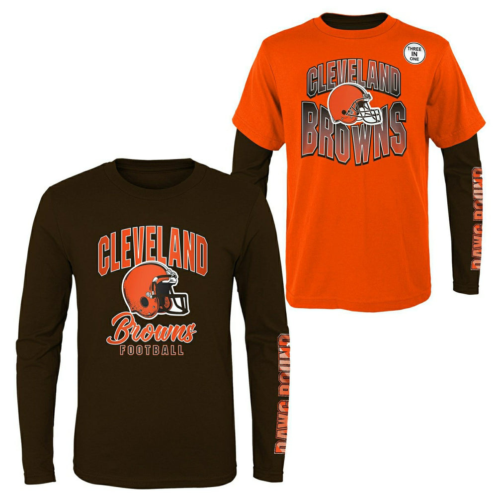 Cleveland Browns Game Day 3-in-1 Combo NFL Shirt (YOUTH) - Taass for sale