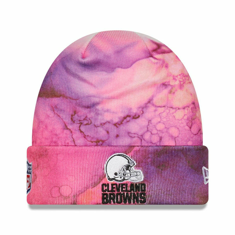 Cleveland Browns 2022 NFL On-Field Crucial Catch New Era Knit Hat Ink Dye - Taass sale