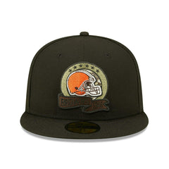 Cleveland Browns 2022 NFL On-Field Salute to Service New Era 59FIFTY Fitted Cap - Taass outlet