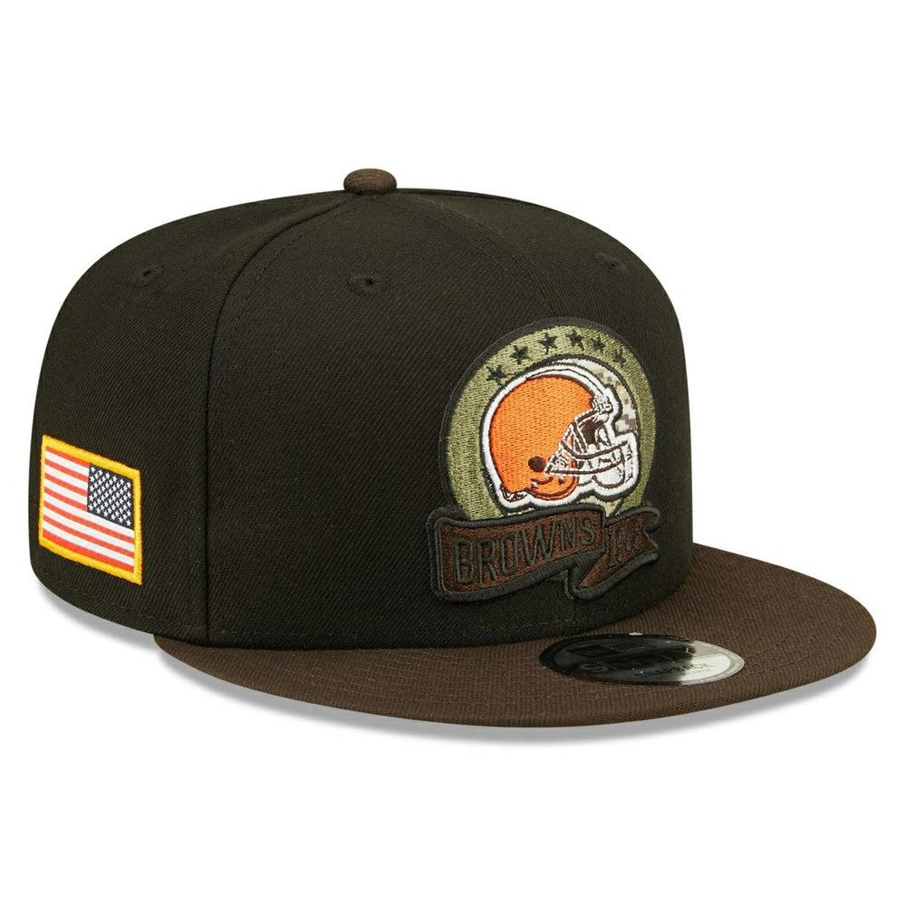 Cleveland Browns 2022 NFL On-Field Salute to Service New Era 9FIFTY Snapback Cap - Taass US