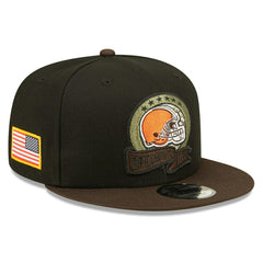 Cleveland Browns 2022 NFL On-Field Salute to Service New Era 9FIFTY Snapback Cap - Taass US