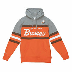 Cleveland Browns Head Coach Mitchell & Ness NFL Throwback Football Hoodie - Taass sale